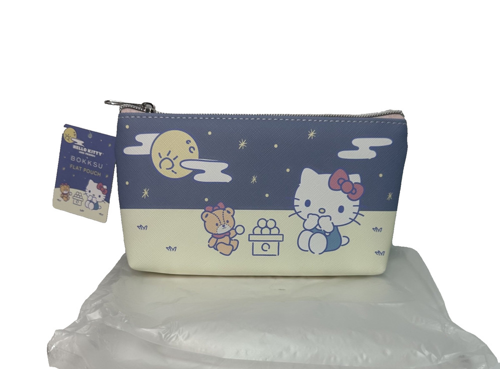 Hello Kitty Bokksu Flat Pouch Cosmetic Bag